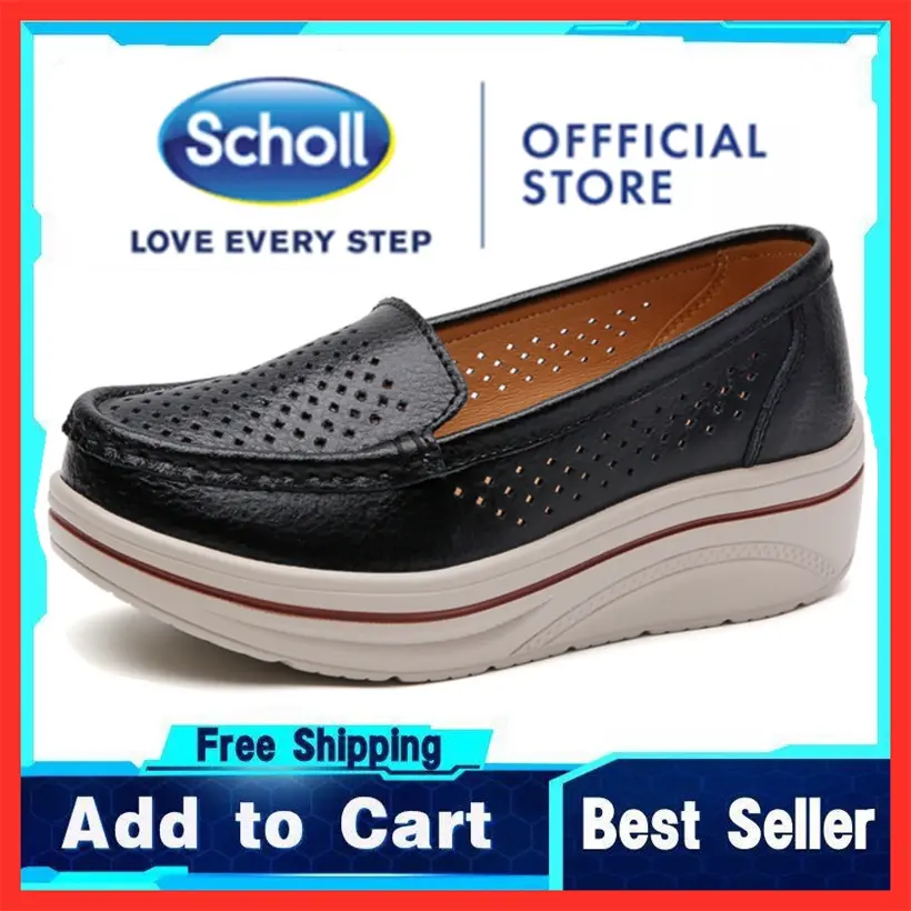 Kasut Wanita, Scholl, Kasut Kulit Kasual, Kasut Wanita, Loafers, Gaya Bot