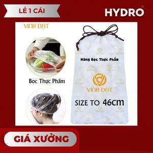 SET 100 CÁI Màng bọc thực phẩm size 37, 46cm co giãn siêu dai có chun kèm túi