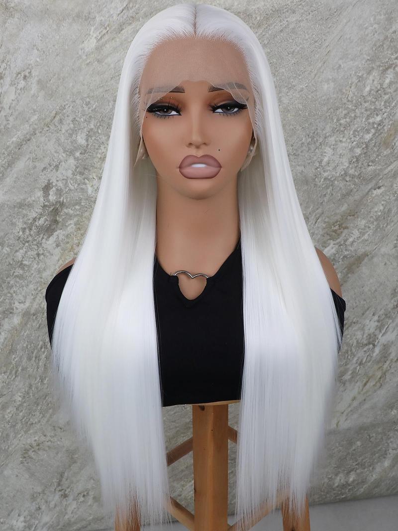 Product Introduction of Hairstyle Ideas Women's 28inch Long Straight Synthetic Lace Front Hair Wigs, Glueless Natural Fluffy Heat-resistant Wigs without Bangs, Trendy Synthetic Wigs for Party, Daily Hairstyle Ideas, Gifts for Girlfriend 19
