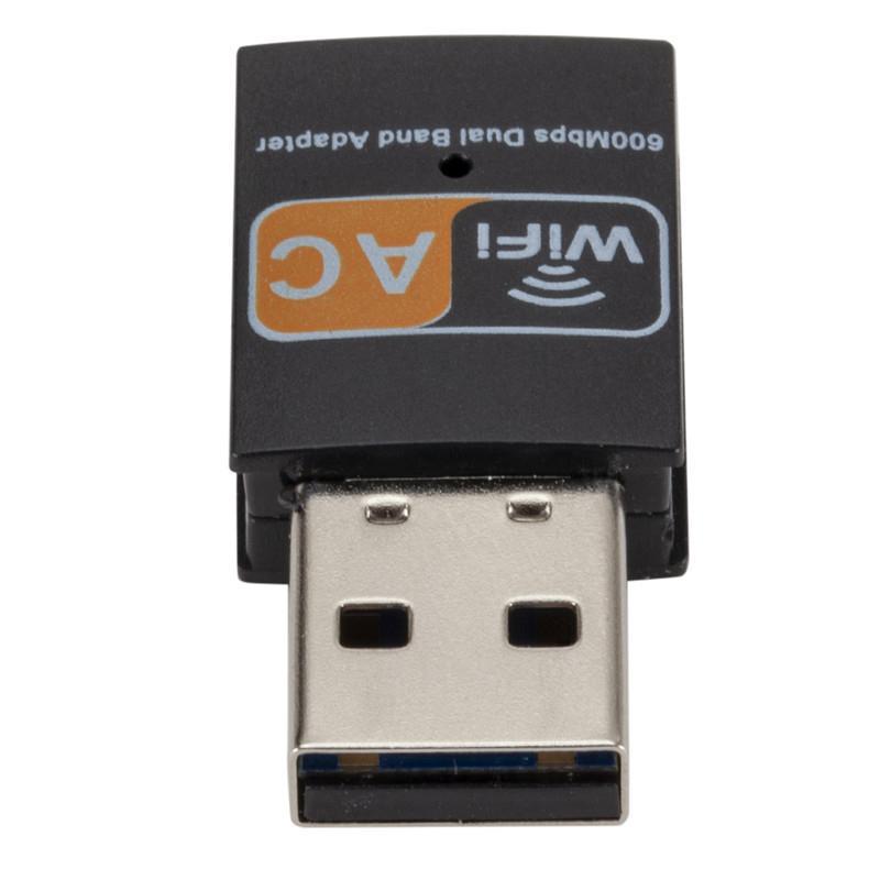 Product Introduction of 600 Mbps 2.4-5Ghz USB Dual Band Wireless Adapter WiFi Dongle 802.11 AC Laptop PC 5
