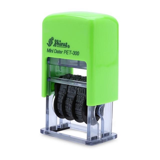 Con dấu ngày tháng năm có sẵn mực Trên Giấy thường PET300/400 Shiny 1