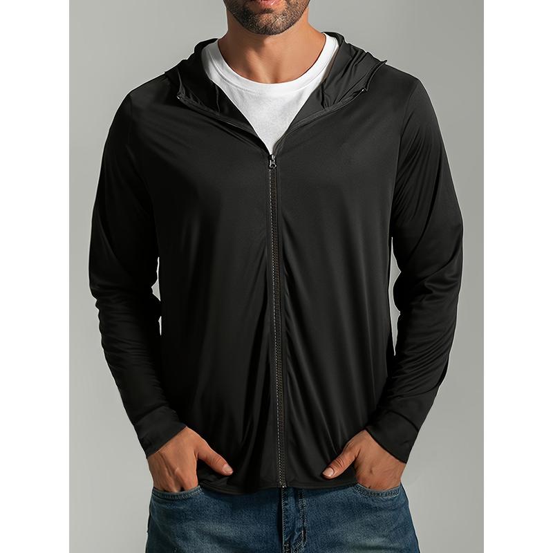 Jacket - Polyester 90%, Spandex 10% - Lightweight, Breathable, Full-Zip with Pockets - Long Sleeve for Golf, Hiking, Cycling, Fishing - Casual Outdoor Sports & Workout Gear - Versatile for Spring/Summebig  boystracksuit okami  tracccccbaggy  compression 4