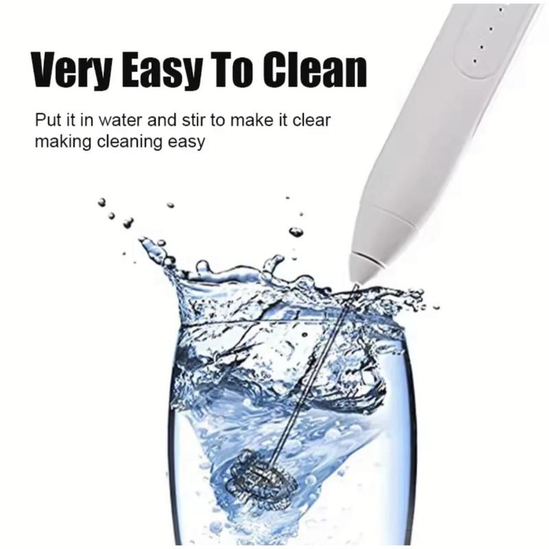 Household Electric Milk Frother, Coffee Frother, Handheld Egg Beater, Wireless Milk Frother 8