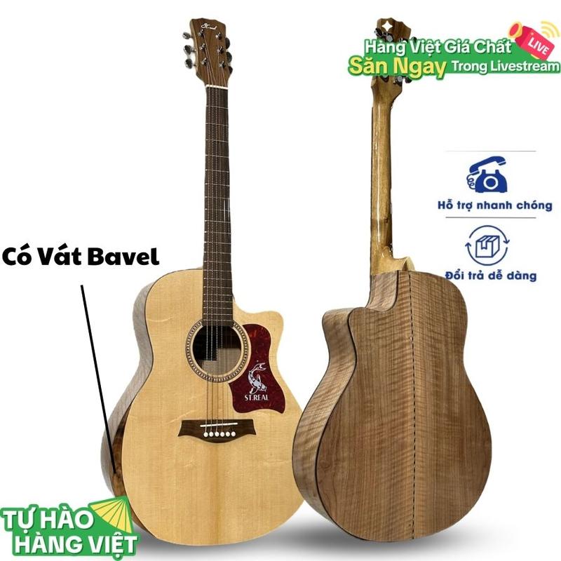 Đàn Guitar Acoustic EX32 Pro Gỗ Còng Cườm Vát Bavel Điệp ST.Real Guitar Sài Thành