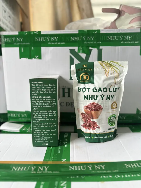 Bột gạo lứt Như Ý Ny gói 800g gạo lứt, hạt sen , đậu đen , quinoa 2