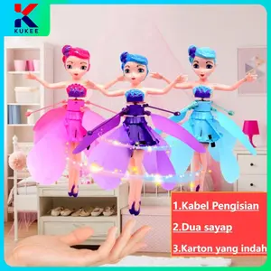 KUKEE Mainan Anak Mainan Peri Terbang Sensor Karakter Mainan Peri Terbang Sensor Tangan Toys