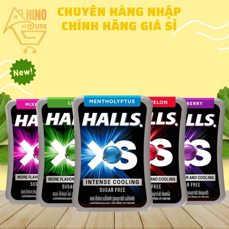 Kẹo Ngậm Thơm Miệng Halls XS 12.6g Thái Lan Không Đường, Thơm Ngon - Hinohouse