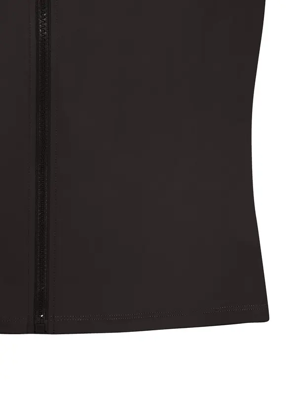 Women's Solid Zip Up Drop Shoulder Sports Jacket with Thumb Hole Design, Quick Drying Breathable Stand Collar Sports Outerwear for Yoga Gym Workout Running, Ladies Sportswear for All Seasons 5