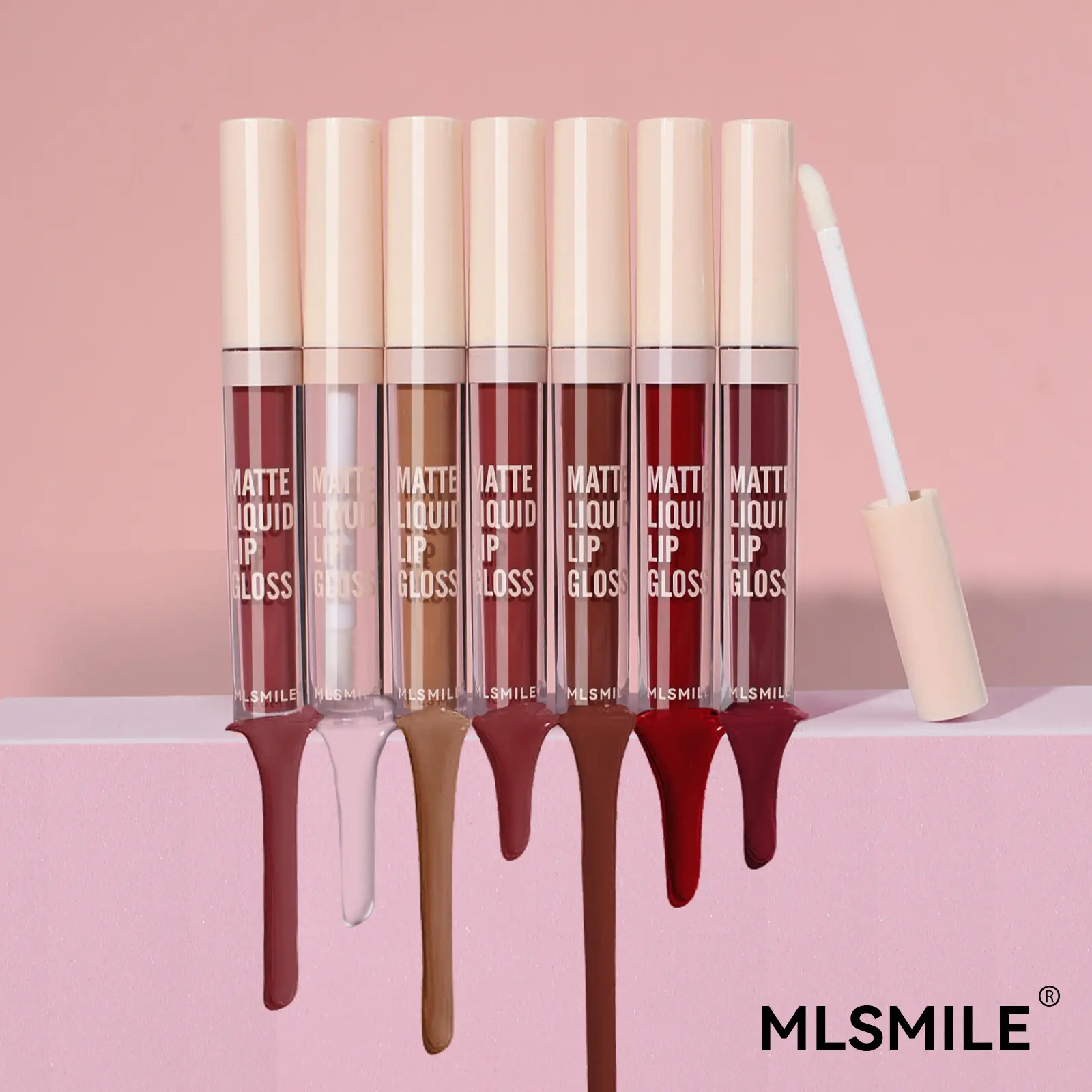 Mlsmile No Stain on Cup Lip Lacquer Waterproof Colorfast Liquid Lipstick Water Light Moisturizing Lips Lip Gloss