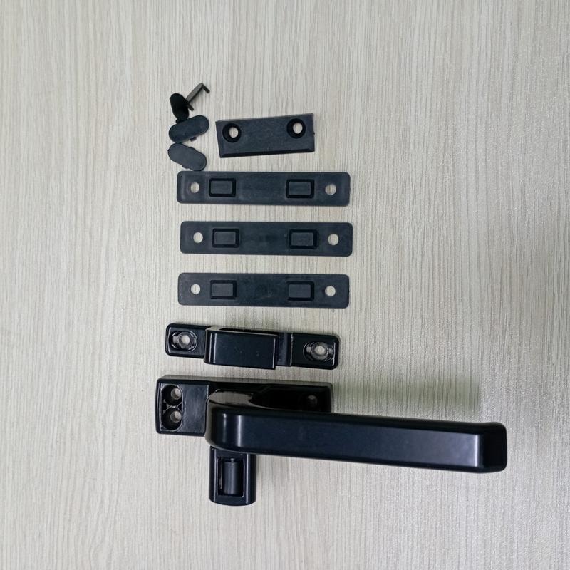 Tay khoá cửa gạt đơn điểm Kinlong màu đen - trắng