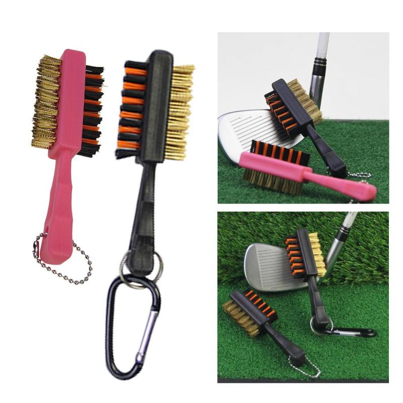 Golf Club Brush Professional Double Sided Portable Multipurpose Cleaner Brush for Father's Day Enthusiast Men Outdoor Training 4