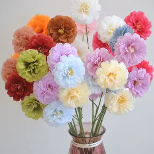 [COD] Zeita - C07 SHARON 65cm Artificial Bunga Mawar 3 Cabang 3 Kuntum Bunga Palsu Plastik Buatan Imitasi Hias Dekor Buket Bouquet Rumah Pesta/Bunga Hias