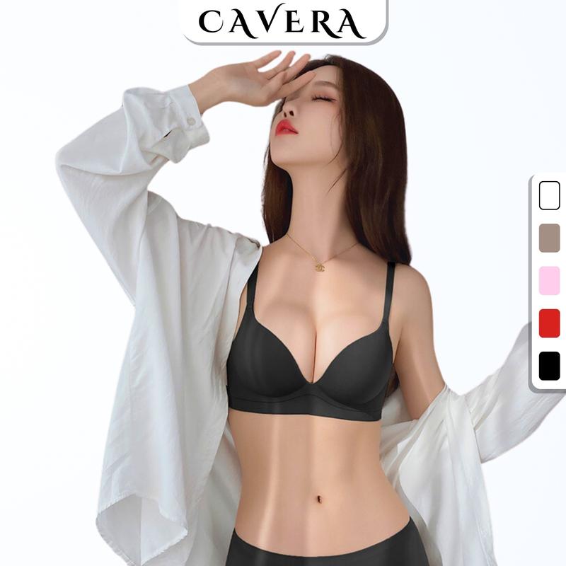 Áo ngực không gọng - Áo lót nữ nâng đỡ ngực tạo khe mút dày thông hơi su mát lạnh sexy bra CAVERA A206