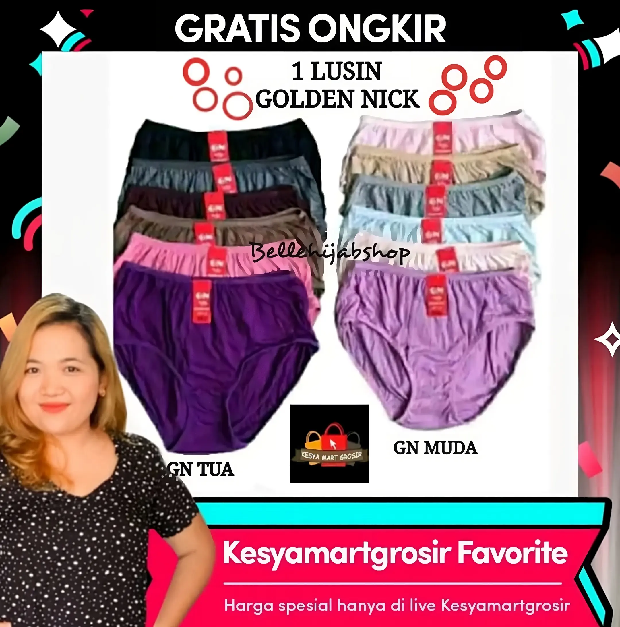Celana Dalam Wanita Golden Nick CD Wanita Lusinan