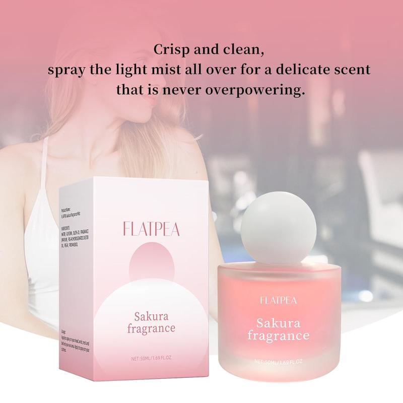 Elegant Sakura Fragrance Spray for Women, Long Lasting Fragrance for Birthday Gifts, Natural Refreshing Perfume Mist for Daily Use 7