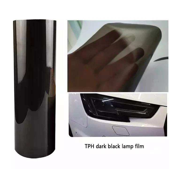 Product Introduction of 30CMx1M/2M/3M Car Headlight & Taillight & Fog Light Lamp Film Smoke Black TPH PU PPF Protective Film For Car Styling 7