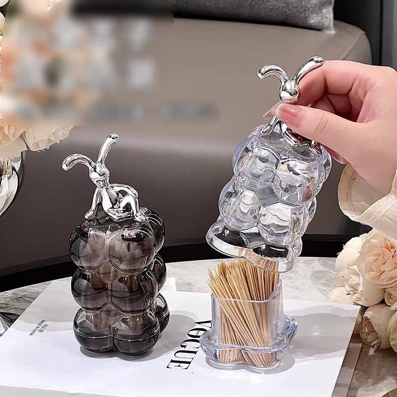 Lọ Đựng Tăm Bông - Lọ Đựng Tăm Hình Thỏ Sang Trọng Lọ Đựng Tăm 1