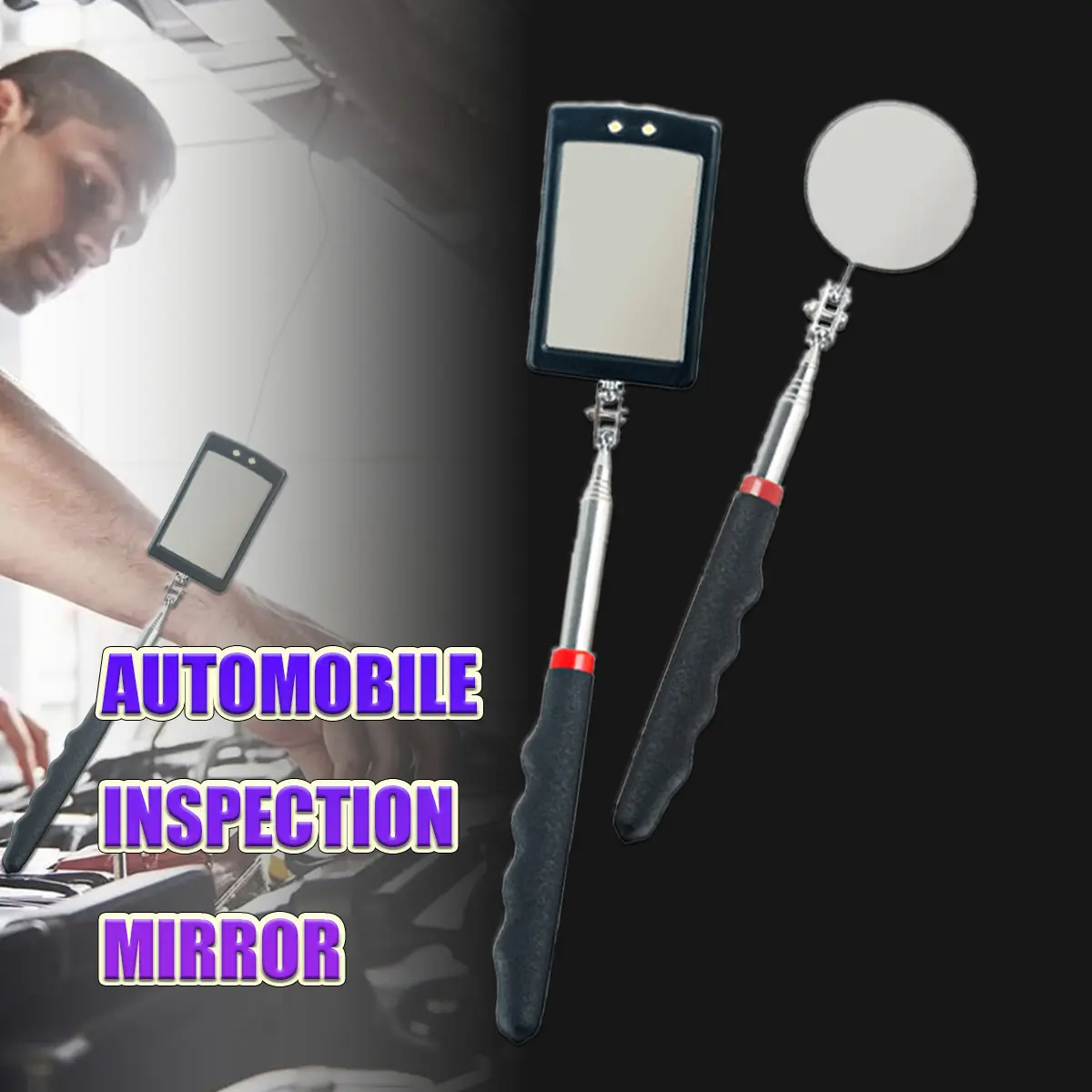 Mirror Inspection Kaca Inspeksi Mirror Tongkat dapat diputar 360 ...