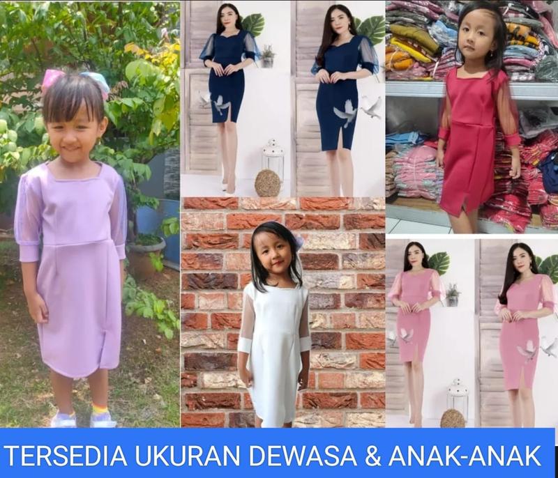 Product Introduction of DRESS MICHA BAHAN SCUBA STRECHT FOTO REALPICT Casual Fit dress  mamari 2