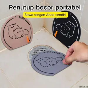 Penutup Saluran Air Silikon - Anti Bau & Serangga, Cocok untuk Wastafel/Kamar Mandi/Lantai, Fleksibel & Tahan Lama, Mudah Dibersihkan