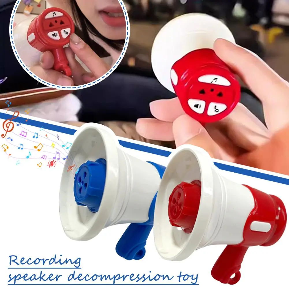 Mini Speaker Loudspeaker Handheld Recordable Children's Speaker Funny Megaphone Changer Toy Kids Gift