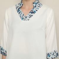 Gambar FAME - Blouse Wanita V-Cut Broken White - 9211753 - S dari FAME Official Kota Surabaya 4 Tokopedia