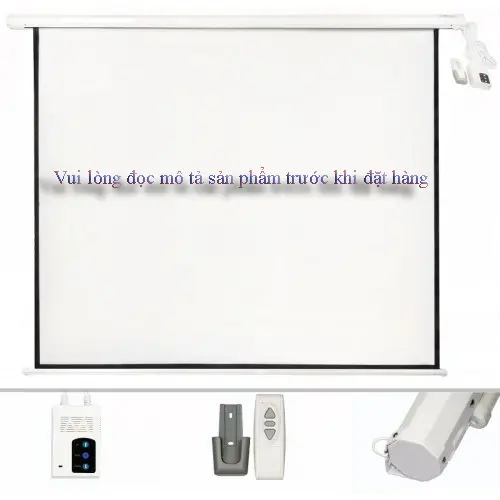Màn Chiếu Điện Tự Động Có Remote Điều Khiển Từ Xa Hiệu Apollo / Dalite tỉ lệ 1 : 1 hoăc 16 : 9 - Hàng Chính Hãng Phụ Kiện