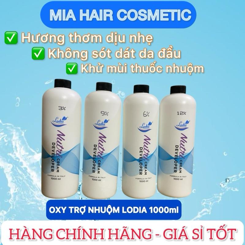 Oxy trợ nhuộm Lodia 1000ml, oxy nhuộm tóc  Axit amin Không mùi  Hữu cơ Bền màu Đổi Màu Tóc
