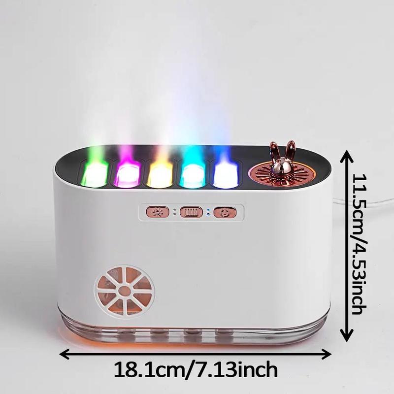 700ml RGB Color Changing Music Sync Humidifier, USB Powered Home Humidifier with Aroma Grid, Mini Humidifier for Bedroom, Gaming Room, Living Room, Essential Diffuser 1
