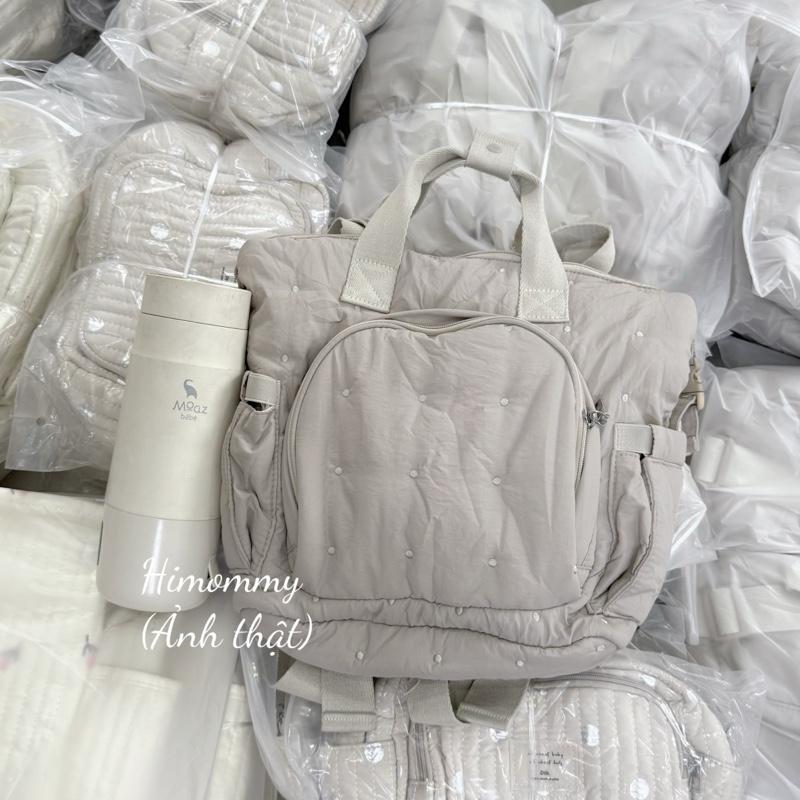   Bản cải tiến 2   Balo bỉm sữa mẹ và bé balo chống thâm đi chơi năng động chia ngăn treo xe đẩy đa năng 