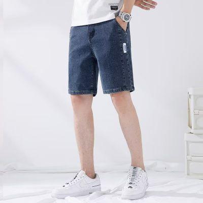 Quần Short Denim, Màu Xám Đen, Dành Cho Nam Giới, Phong Cách Mùa Hè Mới, Phong Cách Hồng Kông Ins, Hợp Xu hướng, Quần Ống Rộng, Mỏng Và Thẳng, Quần Thường Ngày 8