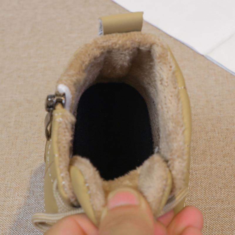 Product Introduction of 2024 Children Short Boots for Girls Boys Winter New Fashion Korean Style Soft Bottom Anti-slippery Casual Versatile Warm Shoes 11