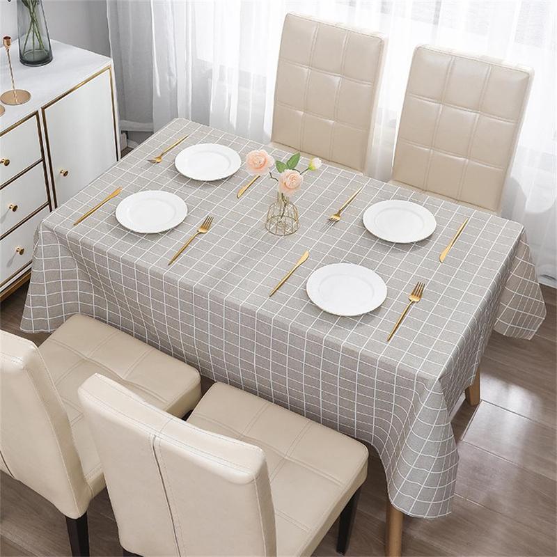 Product Introduction of Khăn trải bàn có thể giặt được, chống dầu và chống bụi, thảm PEVA cho Bàn ăn, thích hợp để giặt, vật dụng gia đình tốt, J1Q1 26