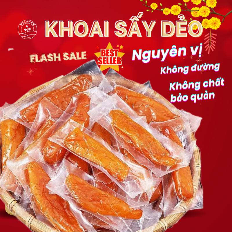 Khoai Lang Mật Sấy Dẻo Tự Nhiên Không Đường MeliFarm - Snack Ăn Vặt Ngon Vị Tự Nhiên khoai mật  sấy dẻo