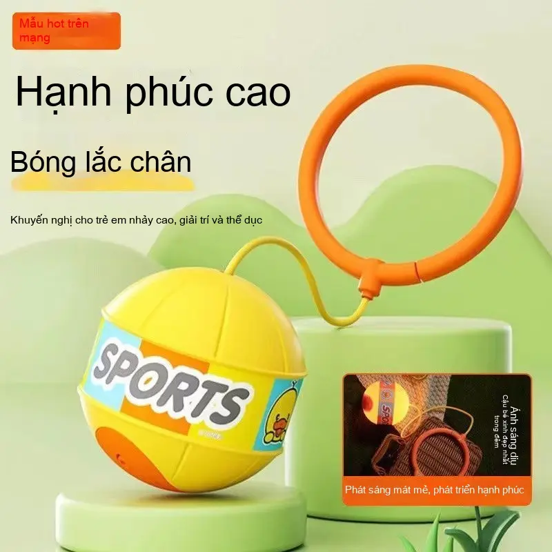 Bóng Nhảy Có Đèn LED, Dây Đàn Hồi Và Mềm, Thích Hợp Cho Tích Hợp Giác Quan Và Chơi Năng Động, Ngoài Trời