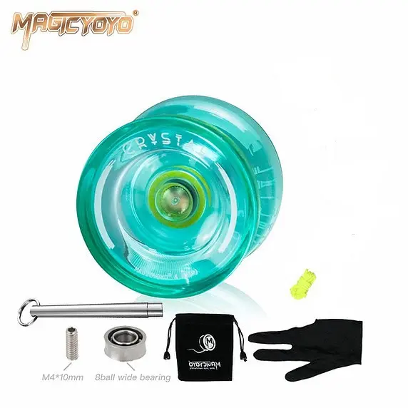 Original Magicyoyo Crystal K2 Plus - Magic yoyo K2 Responsive + Unresponsive - Clear Black Plastik