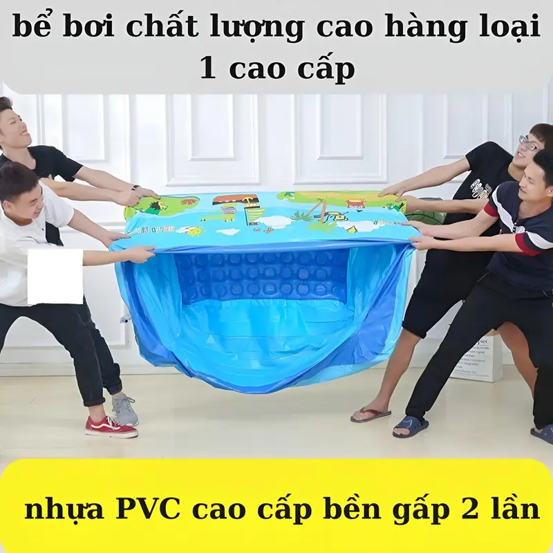 Bể Bơi 1M3 3 Tầng Tặng Kèm Bơm Điện + Bóng + Keo Dán Miếng Vá 2