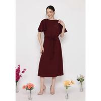 Gambar Long Dress With Pearl Detail In Maroon By Brilliant Girl - MARUN, XL dari BRILLIANT GIRLS Kota Tangerang 2 Tokopedia