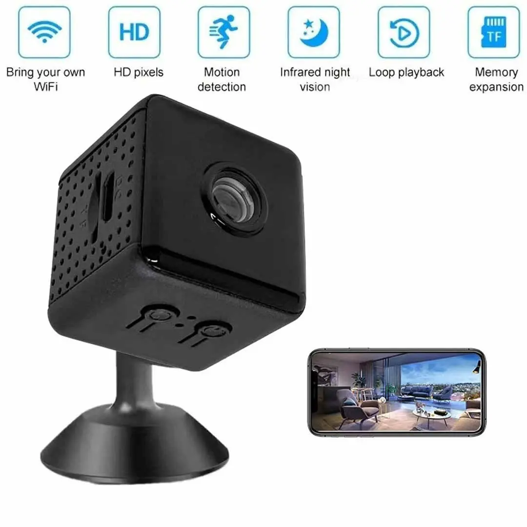 Pet Surveillance Camera X6D Small Square Camera Home Intelligent Surveillance Cameras WiFi Wireless Remote Camera Security