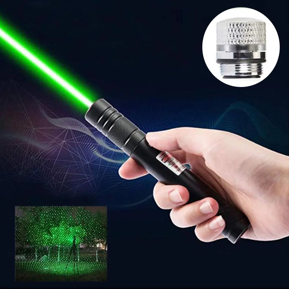 USB Rechargeable GREEN LASER Pointers 532nm 10000m High Power Laser ...