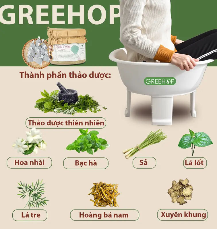 Thảo dược ngâm mông dưỡng sinh phụ nữ, ngâm rửa vùng kín thiên nhiên 3