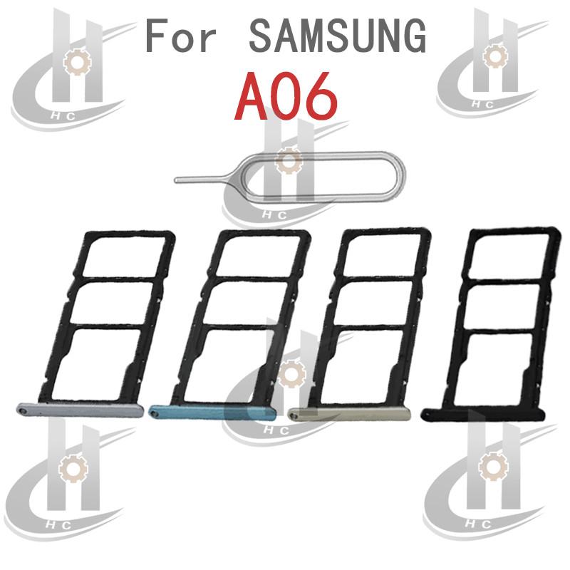 Giá đỡ khe cắm khay thẻ Sim, cho Samsung Galaxy A06 A065 A065F, Bộ đọc thẻ Chủ…