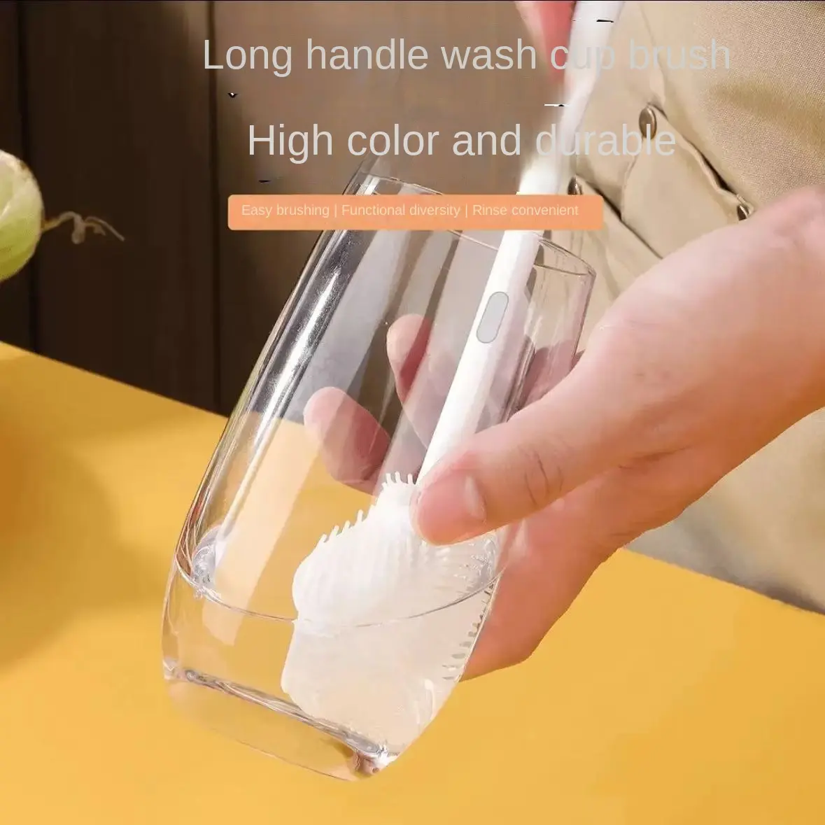 Mua ngay, Bàn Chải Làm Sạch Cốc cán dài, 2 miếng, Thích Hợp Cho Cốc, Máy Xay Sinh Tố Và Dụng Cụ Chăm Sóc Cá Nhân, Bàn Chải cán dài Nhỏ