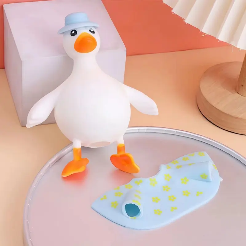Đồ chơi bóp mềm dẻo squishy xả stress giảm căng thằng hình chú vịt dễ thương 6