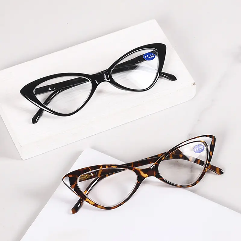 Kính Đọc Sách, Gọng Tam Giác, Mắt Mèo, Dành Cho Phụ Nữ, Cá Tính, Thời Trang, Thích Hợp Cho Gian Hàng, Người Già, Kính Mắt Viễn Thị, Nữ 4