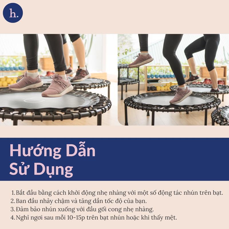HERGlow - Trampoline Bạt nhún vận động giảm căng thẳng và đốt cháy calo tại nhà 4