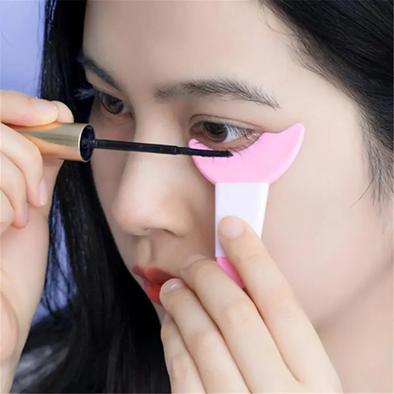 Mascara Guard Eye Makeup Auxiliary Tool Smear Mascara Eye Shadow Auxiliary Pad Eyelash Perm For Personal Use Silicone Cat