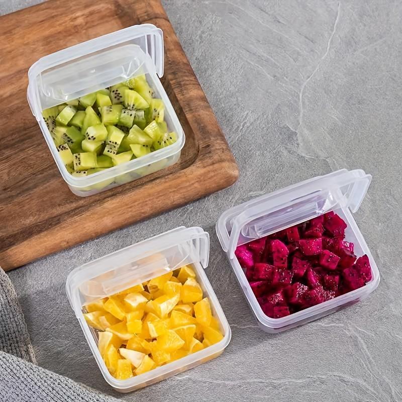 Home Accessories Food Storage Box, 1 Count Clear Cheese Storage Container with Lid, Kitchen Accessories Refrigerator Vegetable Preservation Box for Onion Ginger Garlic, Kitchenware 5