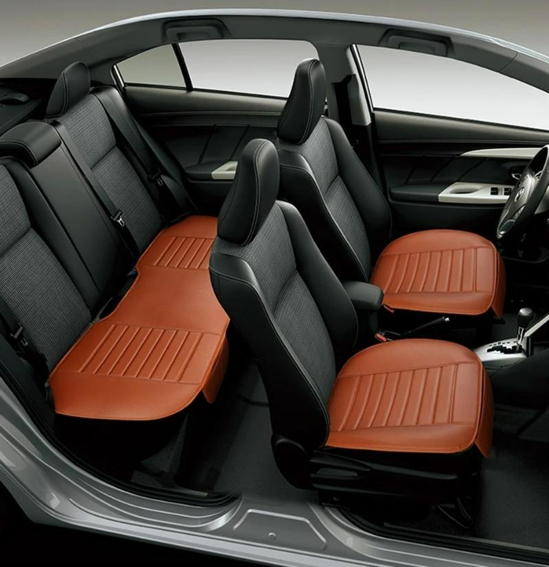 Product Introduction of Universal Auto Car Seat Covers Protector Pad  Breathable PU Leather Car Front Rear Seat Cover High-quality Auto Seat Cushion 3 Colors 12