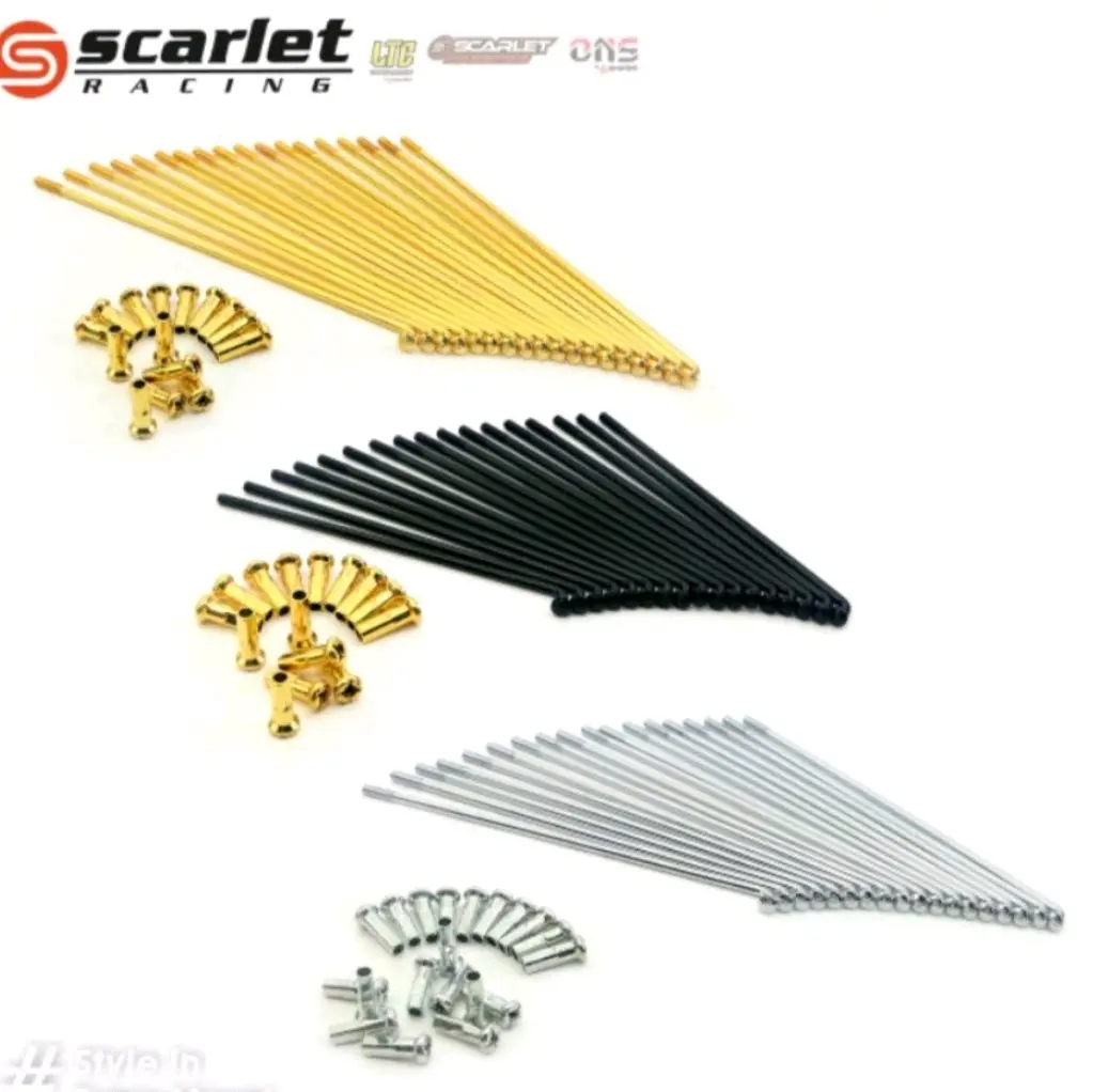 JARI2  RUJI JERUJI HITAM CROME GOLD 36' SPOKE ORIGINAL SCARLET UNIVERSAL,VIXION,FU,CB,MIO,VARIO,BEAT,NINJA,N MAX,AEROX,CBR,RX KING,SUPRA,KHARISMA,JUPITER,VEGA DLL